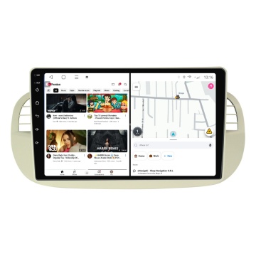 Navigatie Fiat 500 (2007-2015) cu Android, 6GB RAM, 128GB ROM, Ecran QLED 9" Touchscreen, CarPlay Wireless, DSP - Img 3
