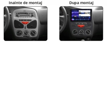 Navigatie Fiat Albea (2002-2009) cu Android, 2GB RAM, 32 GB, Ecran IPS 9" 1280 x 720, CarPlay & Android Auto, WiFi, Bluetooth, suport camera DVR - Img 3