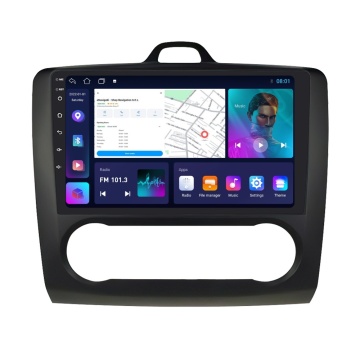 Navigatie Ford Focus II (2004-2011) cu Android, 4GB RAM, 64 GB, Ecran QLED 9 Inch, CarPlay & Android Auto, WiFi, Bluetooth, suport camera DVR