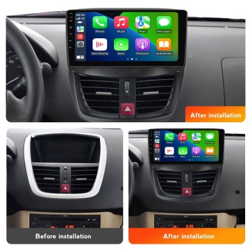 Navigatie Peugeot 206 (2009-2014) cu Android, 4GB RAM, 64GB ROM, Ecran QLED 9" Touchscreen, CarPlay Wireless, DSP - Img 4