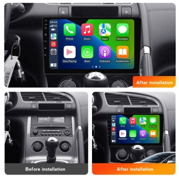 Navigatie Peugeot 3008 I (2009-2016) cu Android, 6GB RAM, 128GB ROM, Ecran QLED 9" Touchscreen, CarPlay Wireless, DSP - Img 4