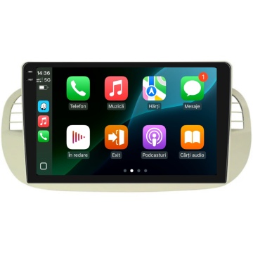 Navigatie Piloton Fiat 500 (2007-2015) - 8GB RAM, 256GB, Octa Core 2Ghz, Display In-Cell