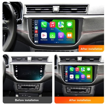 Navigatie Seat Arona (dupa 2017) cu Android, 2GB RAM, 32 GB, Ecran IPS 9" 1280 x 720, CarPlay & Android Auto, WiFi, Bluetooth, suport camera DVR - Img 4