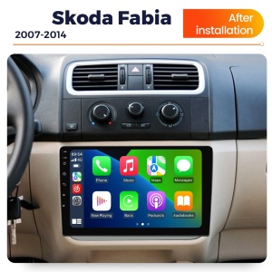 Navigatie Skoda Fabia 2006-2014 10 inch 8 GB RAM + 128 GB ROM QLED 8 CORE SIM CARPLAY COOLER - Img 3