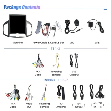 Navigatie Tip Tesla Chevrolet Captiva 2011-2016 9.7 INCH 4 GB RAM + 64 GB ROM QLED 8 CORE SIM CARPLAY COOLER