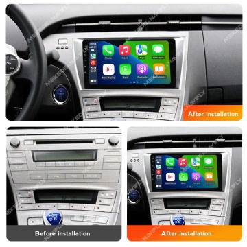Navigatie Toyota Prius W3 (2009-2015) Gri cu Android, 2GB RAM, 32GB ROM, Ecran 9" Touchscreen, CarPlay - Img 4