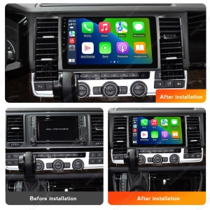 Navigatie VW T6 Transporter Caravelle Multivan 2015-2020 9 inch 1 GB RAM + 32 GB ROM 4 Core COOLER - Img 3