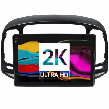 NAVIGATIE ANDROID 2K HYUNDAI ACCENT III (2005-2012) NEGRU CU ANDROID, 8 GB RAM, 128 GB, ECRAN QLED 9.5 INCH 2000X1200, CARPLAY & ANDROID AUTO WIRELESS, 4G