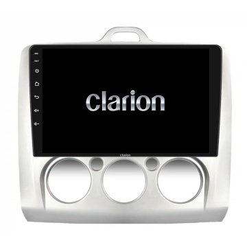 Navigatie Android Clarion GL-300 XD3326 9 Inch Ford Focus II (2004-2011), ( Clima manuala, Gri) 2 GB, 32 GB, IPS