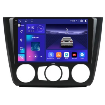 Navigatie Android Clarion GL-700 XD6125 9" BMW Seria 1 E81 E87 (2007-2013), Clima Manuala 8 GB, 256 GB, QLED 2K