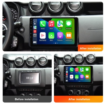 Navigatie Dacia Duster 2 (2022-2024) cu Android, 4GB RAM, 64 GB, Ecran QLED 10.1 Inch, CarPlay & Android Auto, WiFi, Bluetooth, suport camera DVR - Img 3