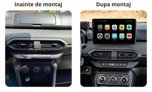 Navigatie Dacia Logan 3 (dupa 2021) cu Android, 1GB RAM, 16 GB, Ecran IPS 9" 1024 x 600, WiFi, Bluetooth, suport camera DVR - Img 3