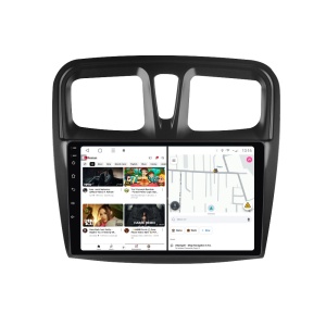 Navigatie Dacia Logan II (2012-2020) cu Android, 6GB RAM, 128GB ROM, Ecran QLED 9" Touchscreen, CarPlay Wireless, DSP - Img 2
