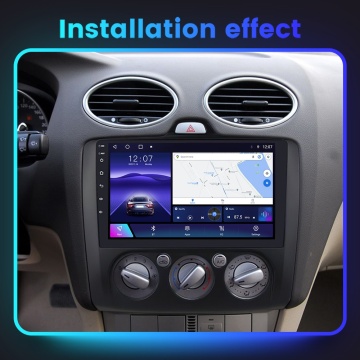 Navigatie Ford Focus II (2004-2011) (Clima manuala, Negru) cu Android, 2GB RAM, 32 GB, Ecran IPS 9" 1280 x 720, CarPlay & Android Auto, WiFi, Bluetooth, suport camera DVR - Img 4