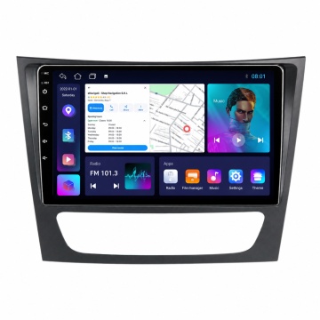 NAVIGATIE MERCEDES CLS C219 (2004-2011) CU ANDROID, 2GB RAM, 32 GB, ECRAN IPS 9" 1280 X 720, CARPLAY & ANDROID AUTO, WIFI, BLUETOOTH, SUPORT CAMERA DVR