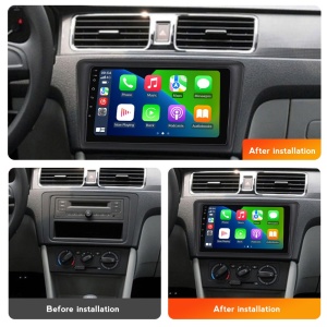 Navigatie Skoda Rapid (2011-2019) cu Android, 6GB RAM, 128GB ROM, Ecran QLED 9" Touchscreen, CarPlay Wireless, DSP - Img 2
