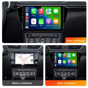 Navigatie Skoda Superb III (2015+) cu Android, 4GB RAM, 64GB ROM, Ecran QLED 10" Touchscreen, CarPlay Wireless, DSP - Img 3