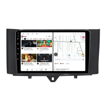 Navigatie Smart Fortwo (2011-2014) cu Android, 6GB RAM, 128GB ROM, Ecran QLED 9" Touchscreen, CarPlay Wireless, DSP - Img 2