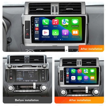 Navigatie Toyota Land Cruiser Prado J150 (2009-2013) cu Android, 8GB RAM, 128GB ROM, Ecran QLED 9" Touchscreen, CarPlay Wireless, DSP Pro - Img 4