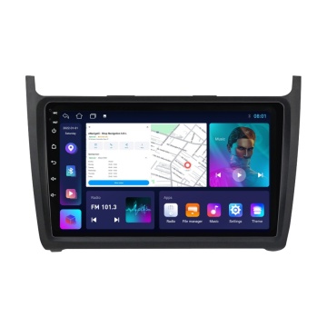 NAVIGATIE VOLKSWAGEN POLO 6R (2009-2018) CU ANDROID, 4GB RAM, 64 GB, ECRAN IPS 9" 1280 X 720, CARPLAY & ANDROID AUTO, WIFI, BLUETOOTH, SUPORT CAMERA DVR