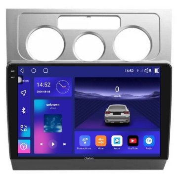 Navigatie Android Clarion GL-700 XD6125 10 Inch VW Touran I (2003-2010), 4 GB, 64 GB, QLED 2K
