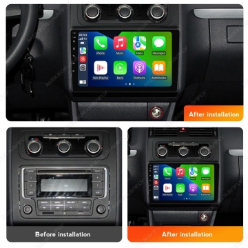 Navigatie Avansata VW Touran II (2010-2015) cu Android, CarPlay Wireless, Octa-Core, 6GB RAM, Ecran QLED 9" Touchscreen, SIM 4G, DSP - Img 3