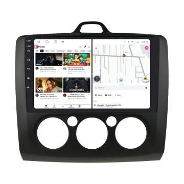 Navigatie Ford Focus II (2004-2011) (Clima manuala, Negru) cu Android, 2GB RAM, 32 GB, Ecran IPS 9" 1280 x 720, CarPlay & Android Auto, WiFi, Bluetooth, suport camera DVR - Img 2