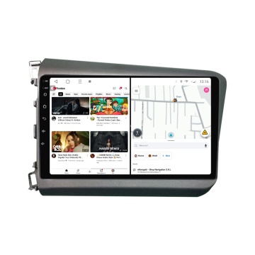 Navigatie Honda Civic IX Sedan (2011-2015) cu Android, 6GB RAM, 128GB ROM, Ecran QLED 9" Touchscreen, CarPlay Wireless, DSP - Img 3