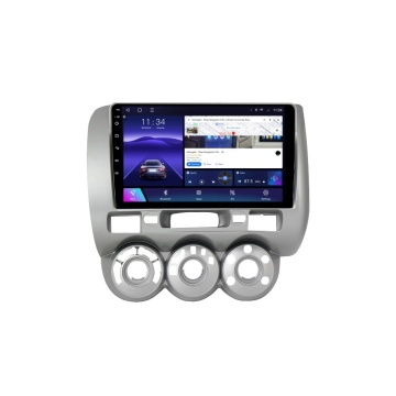 Navigatie Honda Jazz City (2002-2007) Aer Argintiu cu Android, 8GB RAM, 128GB ROM, Ecran QLED 9" Touchscreen, CarPlay Wireless, DSP Pro