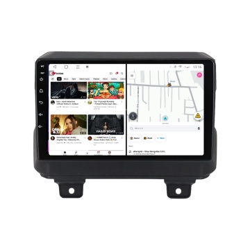 Navigatie Jeep Wrangler IV (dupa 2018) cu Android, 1GB RAM, 16 GB, Ecran IPS 9" 1024 x 600, WiFi, Bluetooth, suport camera DVR - Img 2