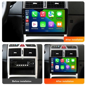 Navigatie Peugeot 307 (2000-2013) cu Android, 8GB RAM, 128GB ROM, Ecran QLED 9" Touchscreen, CarPlay Wireless, DSP Pro - Img 5