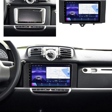 Navigatie Smart Fortwo (2011-2014) cu Android, 6GB RAM, 128GB ROM, Ecran QLED 9" Touchscreen, CarPlay Wireless, DSP - Img 3