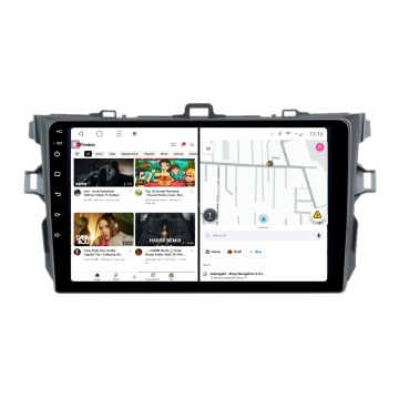 Navigatie Toyota Corolla E15 (2007-2013) cu Android, 2GB RAM, 32 GB, Ecran IPS 9" 1280 x 720, CarPlay & Android Auto, WiFi, Bluetooth, suport camera DVR - Img 2