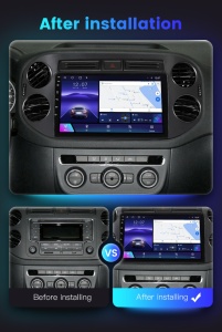 Navigatie VW Tiguan I 2007-2012 9 inch 1 GB RAM + 32 GB ROM 4 Core COOLER - Img 3