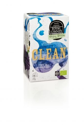 Ceai ecologic, Clean, Royal Green, 16 plicuri