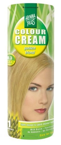 Crema nuantatoare, 8.3, Colour Cream Golden Blond, Hennaplus, 60 ml