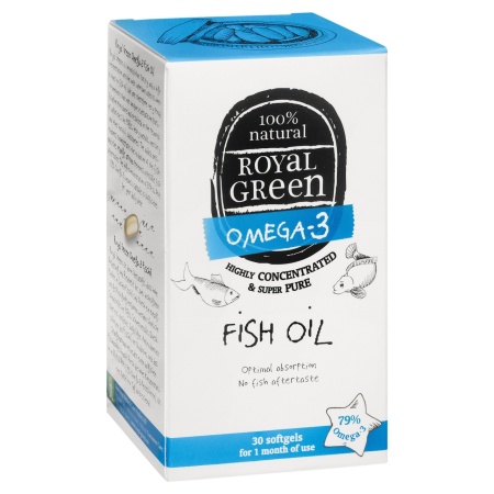 Ulei de peste, Royal Green, 30 capsule