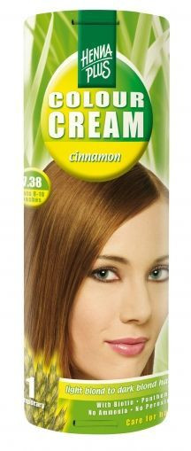 Crema nuantatoare, 7.38, Colour Cream Cinnamon, Hennaplus, 60 ml