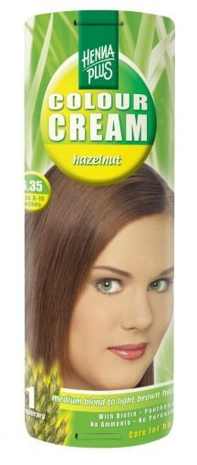 Crema nuantatoare, 6.35, Colour Cream Hazelnut, Hennaplus, 60 ml