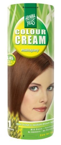 Crema nuantatoare, 6.45, Colour Cream Mahogany, Hennaplus, 60 ml