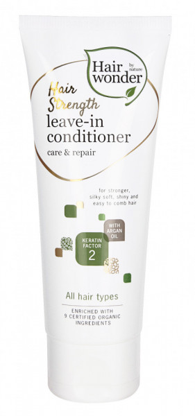 Balsam par leave-in tonifiant cu keratina, provitamina B5, ulei de argan Hairwonder, 75 ml