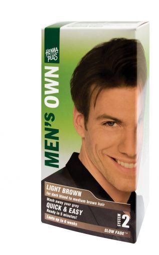 Vopsea par barbati, Men's Own Light Brown, Hennaplus, 80 ml