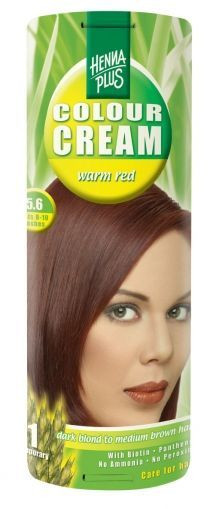 Crema nuantatoare, 5.6, Colour Cream Warm Red, Hennaplus, 60 ml