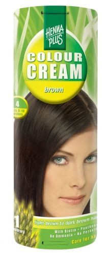 Crema nuantatoare, 4, Colour Cream Brown, Hennaplus, 60 ml