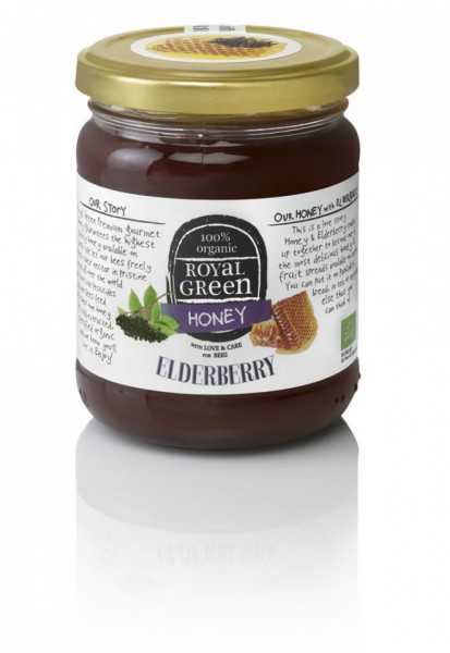 Miere Elderberry Honey, certificata ecologic, Royal Green, 250 g