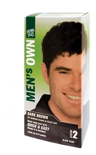 Vopsea par barbati, Men's Own Dark Brown, Hennaplus, 80 ml