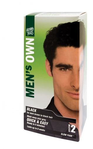 Vopsea par barbati, Men's Own Black, Hennaplus, 80 ml