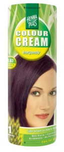 Crema nuantatoare, 3.67, Colour Cream Burgundy, Hennaplus, 60 ml