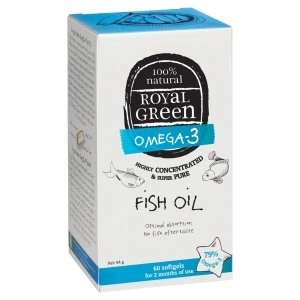Ulei de peste, Royal Green, 60 capsule