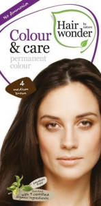 Vopsea par naturala, Colour & Care, 4 Medium Brown, Hairwonder